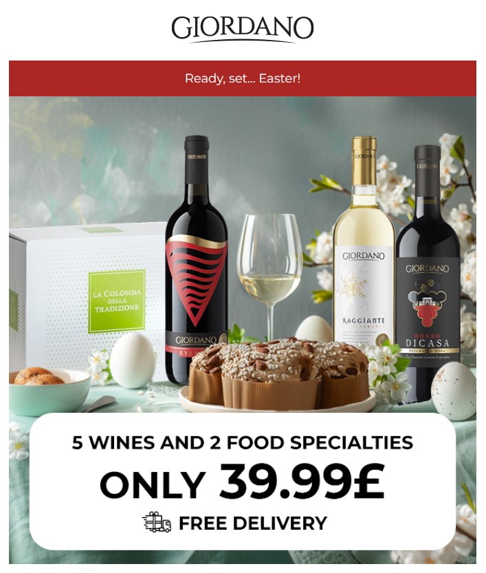 Giordano Vini Easter Email Creative Preview